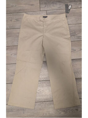 Kristin Davis NWT Cropped Dress Pants Khaki Beige Career Women’s Size 12